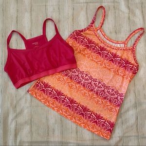 Ladies DANSKIN NOW yoga top and bra set